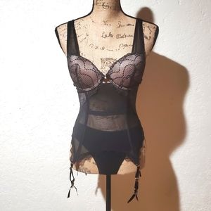 Black Sophie B corset inspired nightie